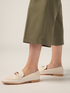 Cropped Palazzo-Hose aus Baumwollmischung image number 2