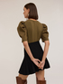 T-shirt with puff sleeves and stones image number 1