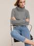 Turtleneck sweater in mohair lurex blend image number 3
