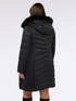 Long down jacket with hood and quilting image number 3