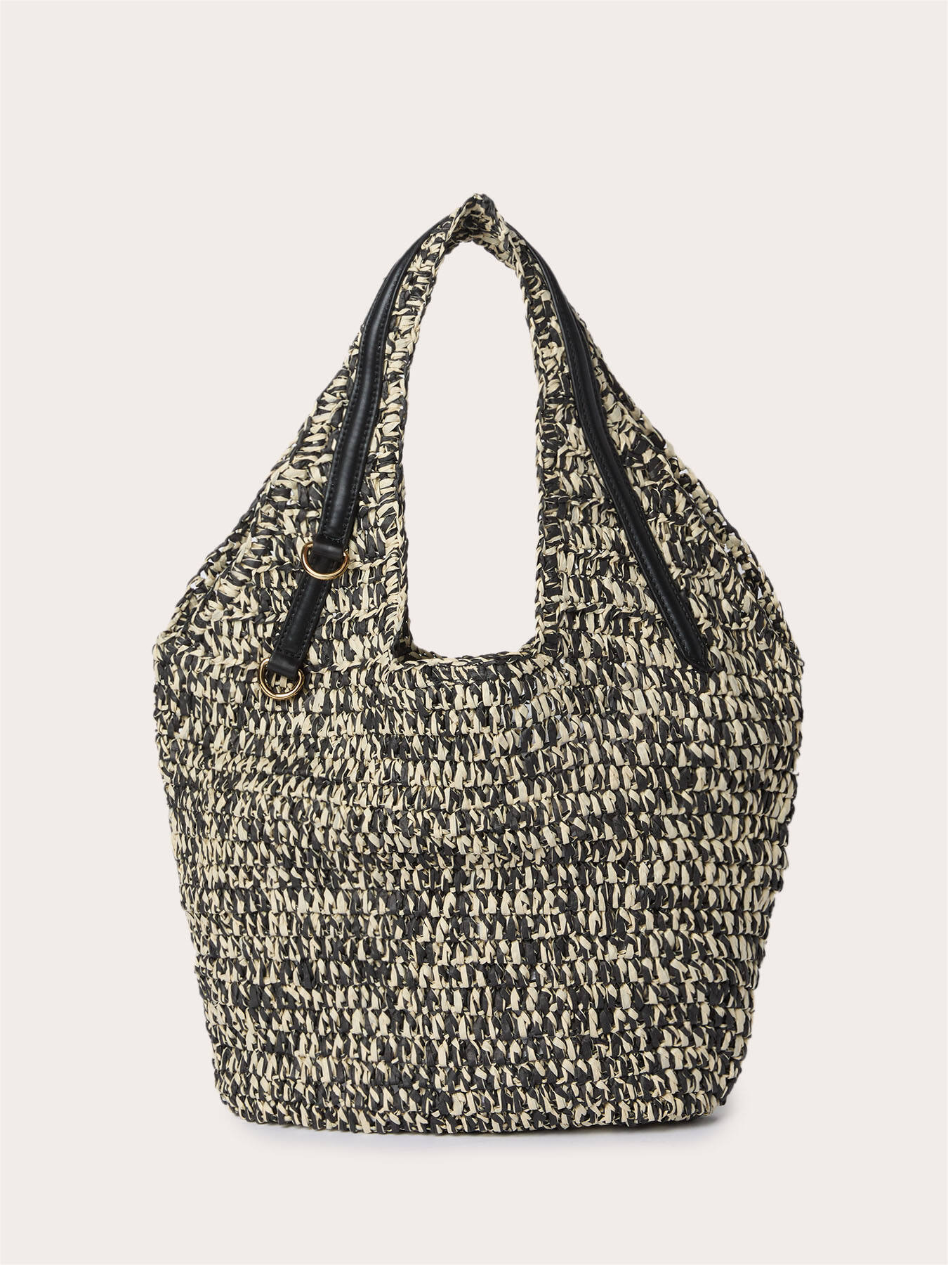 Cabas tress&eacute; avec anses port&eacute;es &eacute;paule image number 1