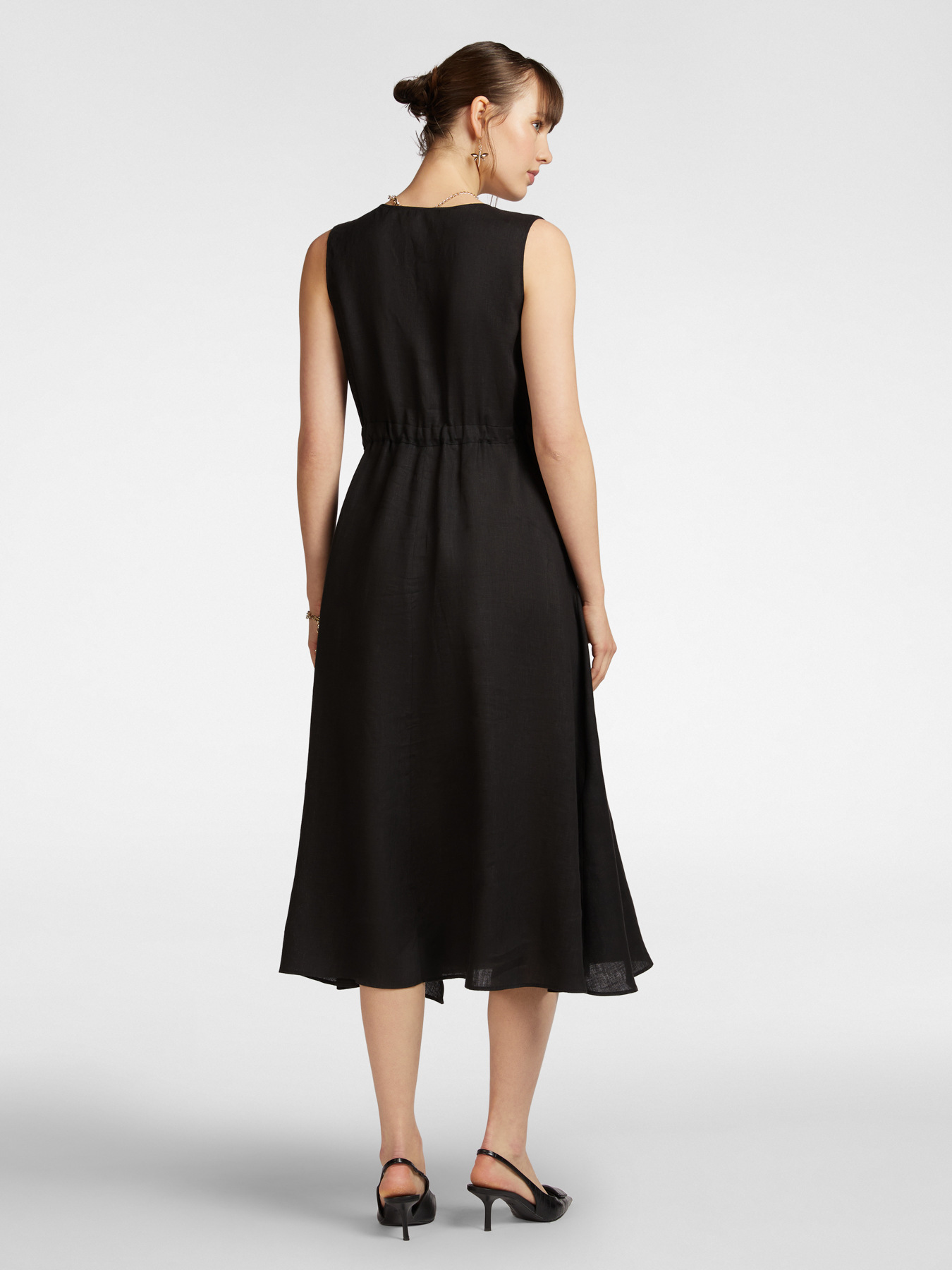 Linen wrap dress image number 1