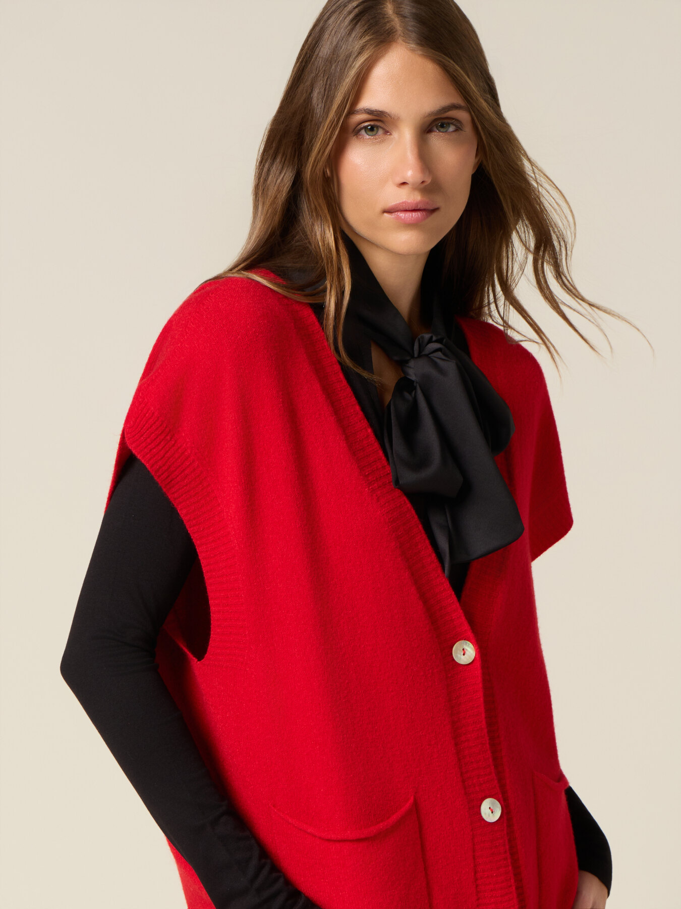 Knitted kimono cardigan image number 2