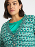Cardigan aus verflochtenem Stoff und mit Fransen image number 4