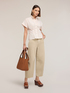 Lurex striped muslin shirt image number 0