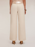 Pantalon large taille haute en tissu crêpe image number 1