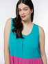 Robe longue color block image number 2