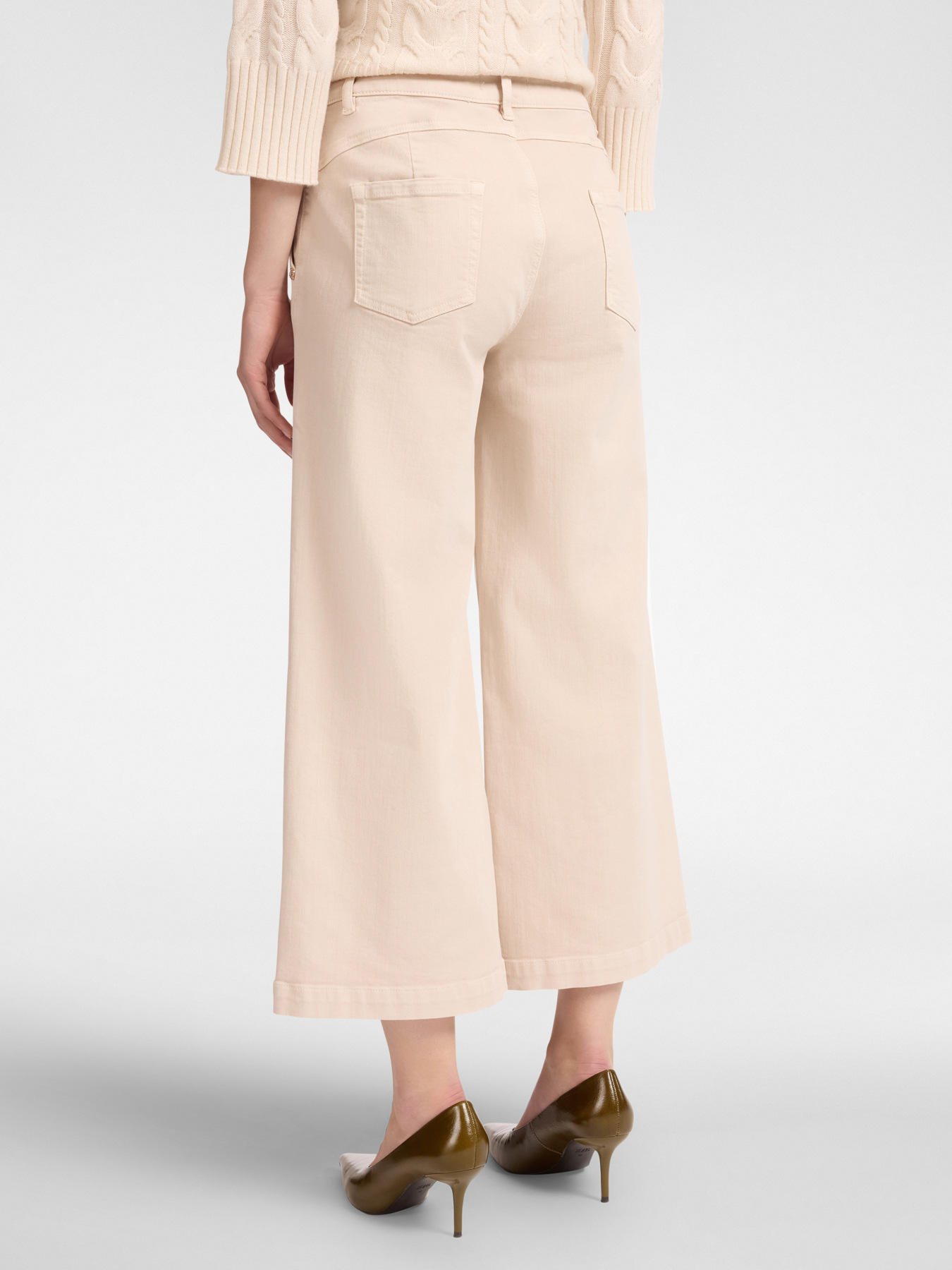 Cropped marini&egrave;re trousers image number 1