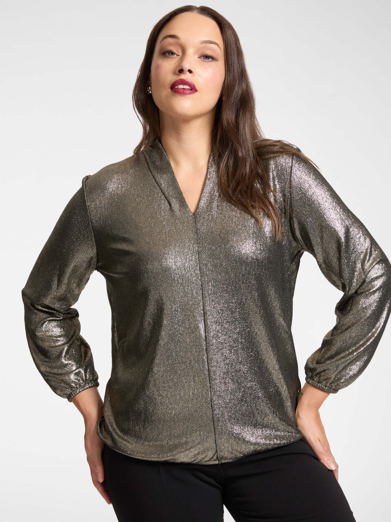 T-shirt in jersey lurex image number 0