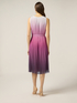 Langes plissiertes Kleid mit Farbverlauf image number 1