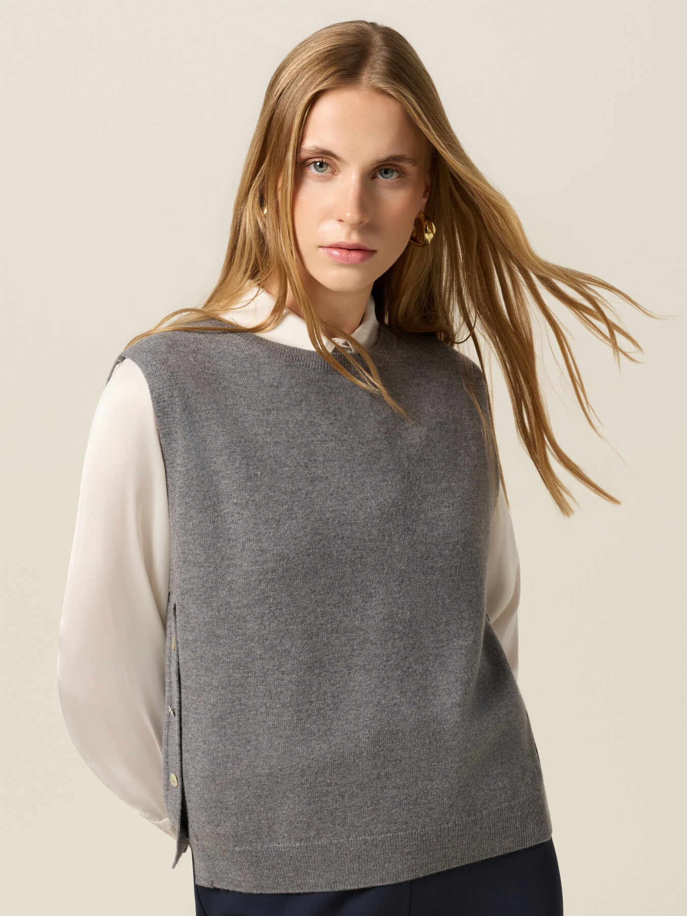 Gilet in lana e cashmere image number 0