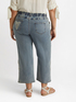 Cropped jeans with macramé at the hem image number 1