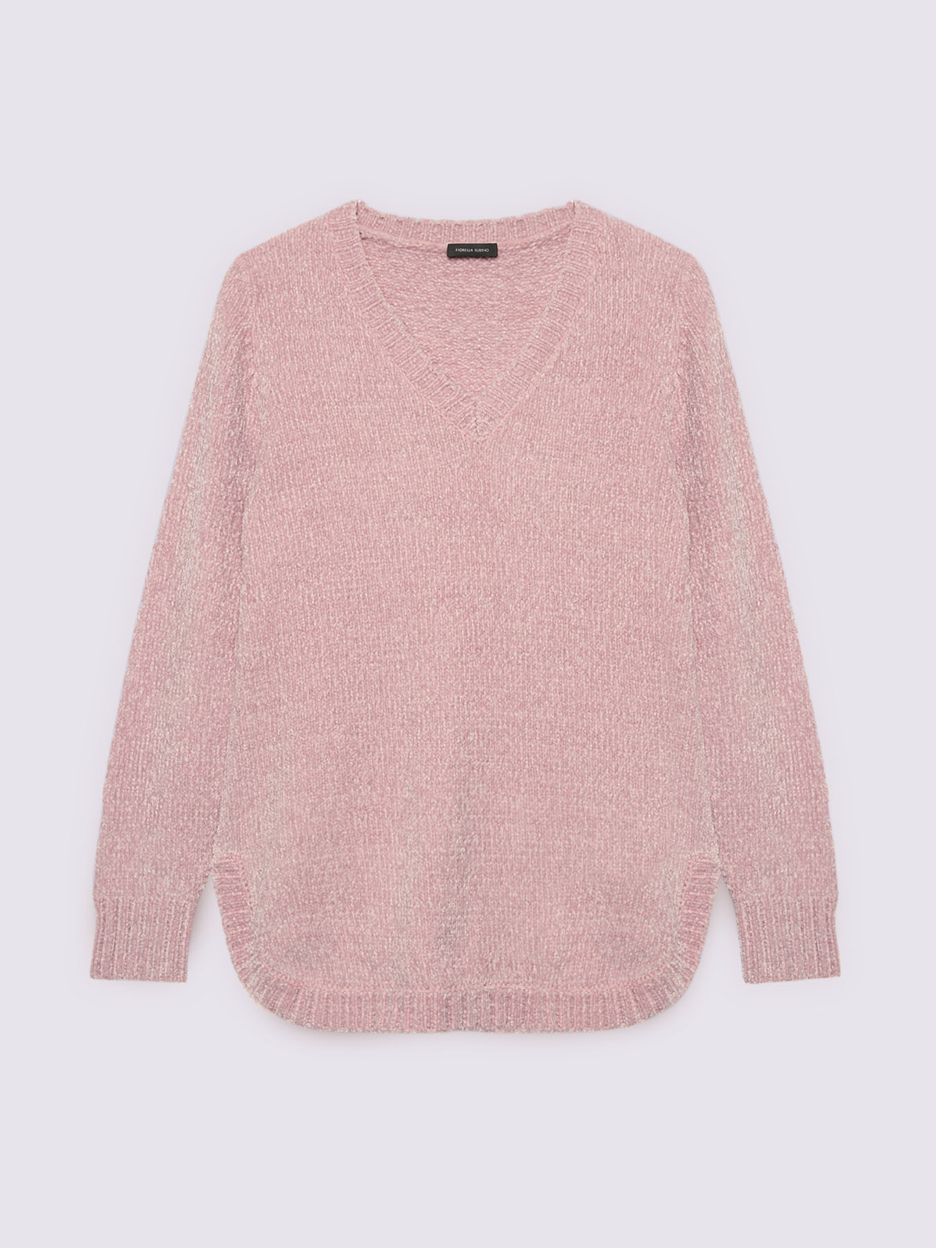 Jersey chenilla escote en V image number 4