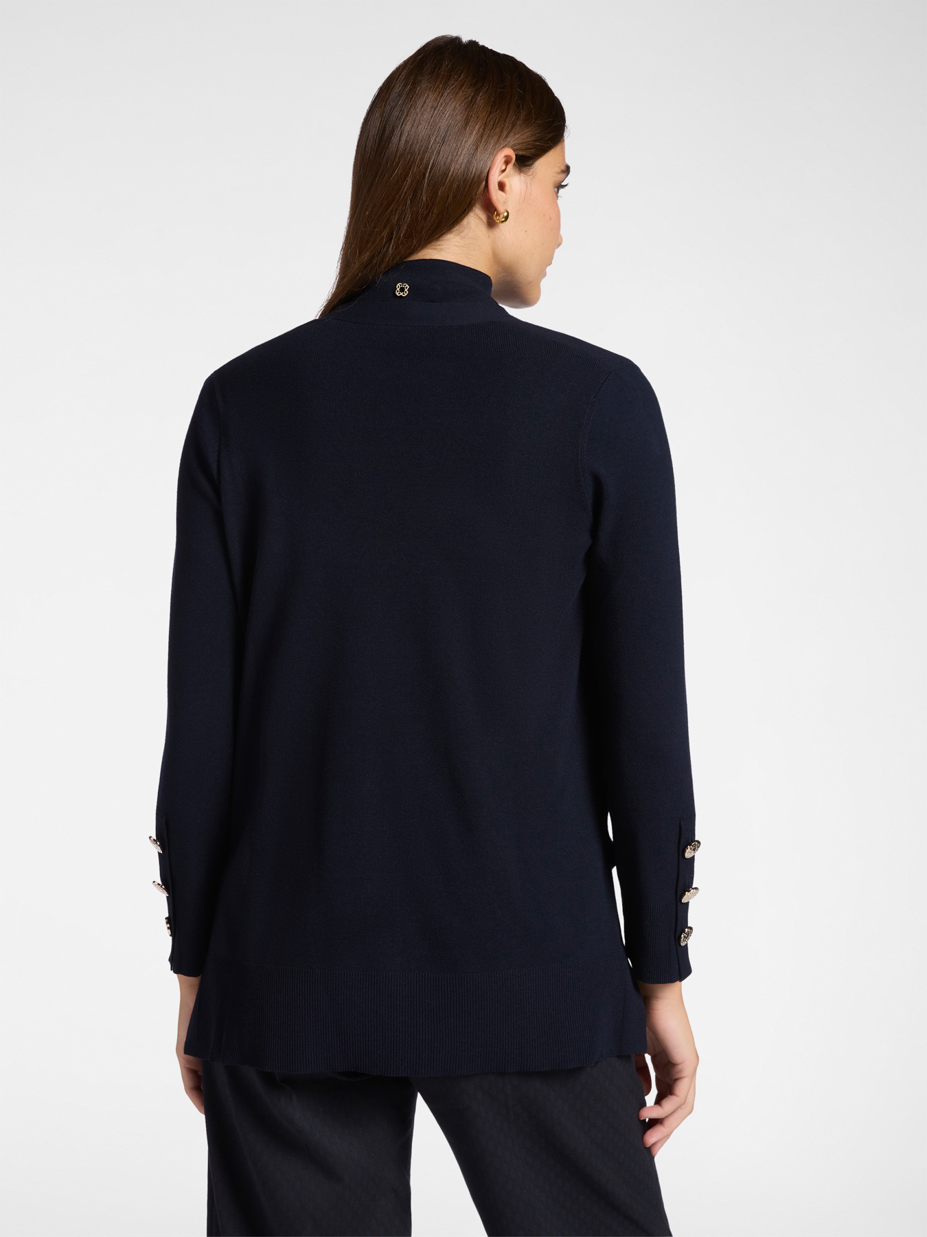 Cardigan lungo con fusciacca image number 1