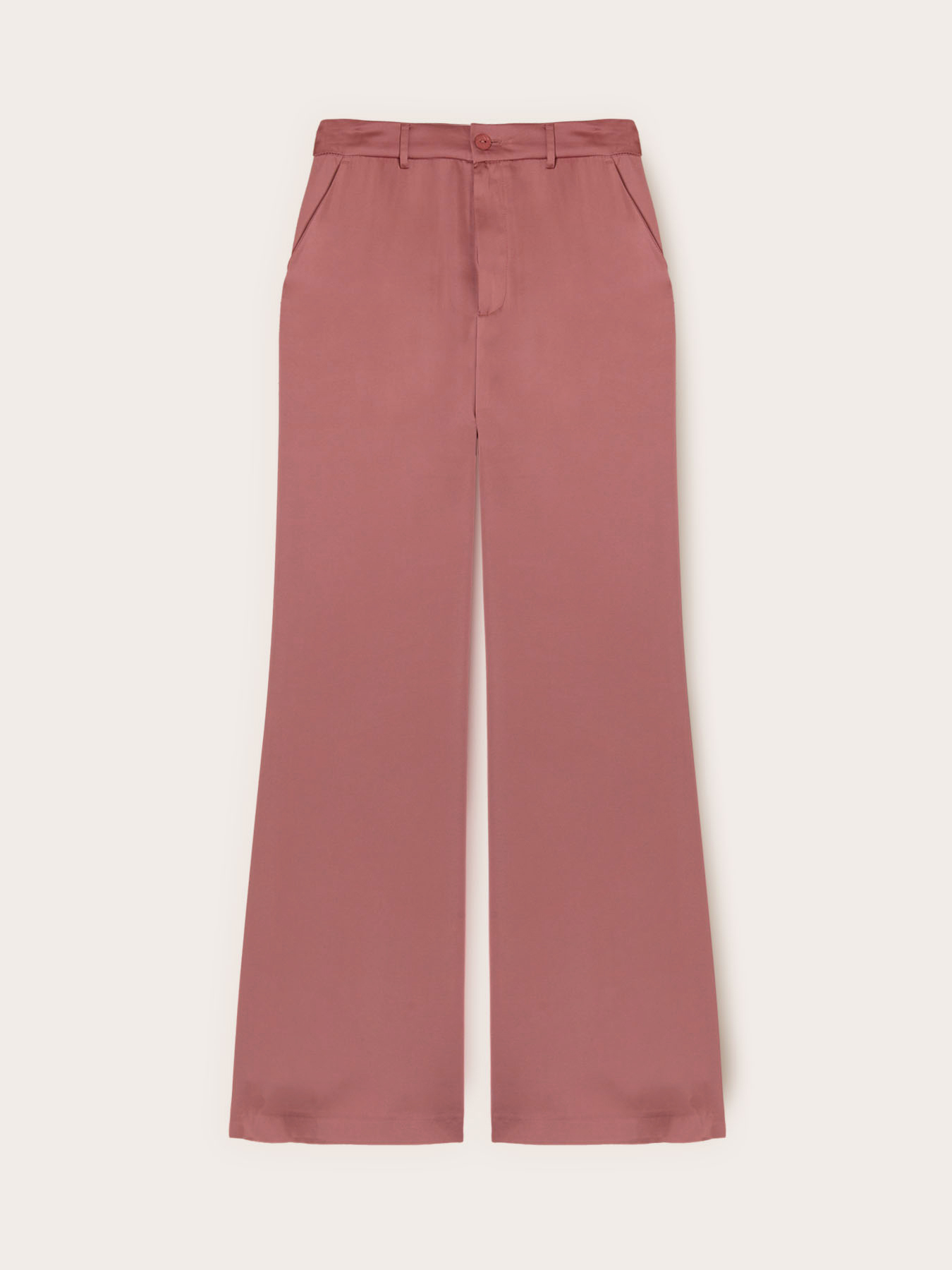 Satin palazzo pants image number 3