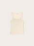 Top in jersey a coste con strass image number 4