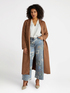 Langer Soft-Touch-Trenchcoat, vorn offen image number 0