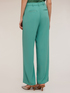 Pantalon large en satin avec passepoil latéral image number 2