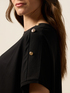 Oversized T-shirt with decorative buttons image number 2