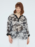 Bluse aus Creponne mit Blumendruck image number 0