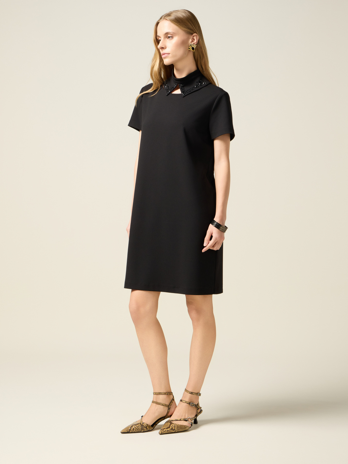 Vestito regular con colletto staccabile image number 0