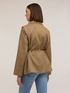 Mixed lyocell parka with detachable sleeves image number 1