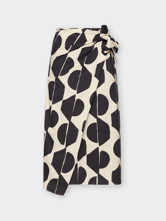 Gonna pareo stampata