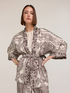 Kimono din satin cu imprimeu image number 2