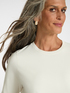 Short-sleeved viscose blend top image number 8