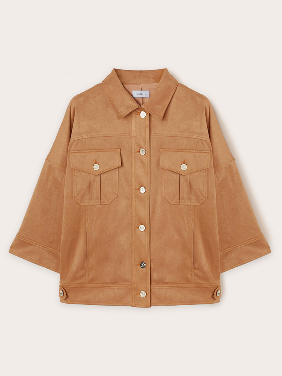 Veste imitation daim