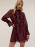 Vestito chemisier in voile con volants image number 2
