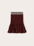 Minigonna flared in maglia image number 4