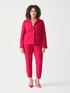 Pantaloni New York in tessuto stretch con bottoni gioiello image number 0