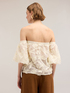 Blusa off-shoulders in pizzo lavorato image number 1