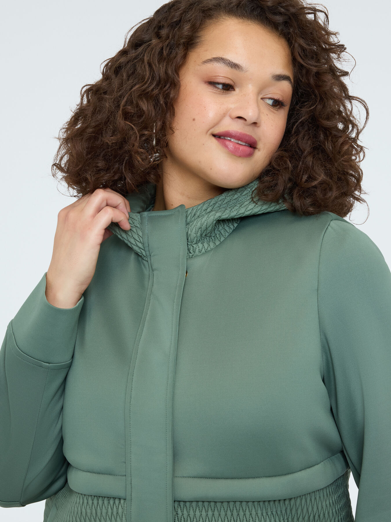 Jacke aus Scuba mit Steppdetails image number 3