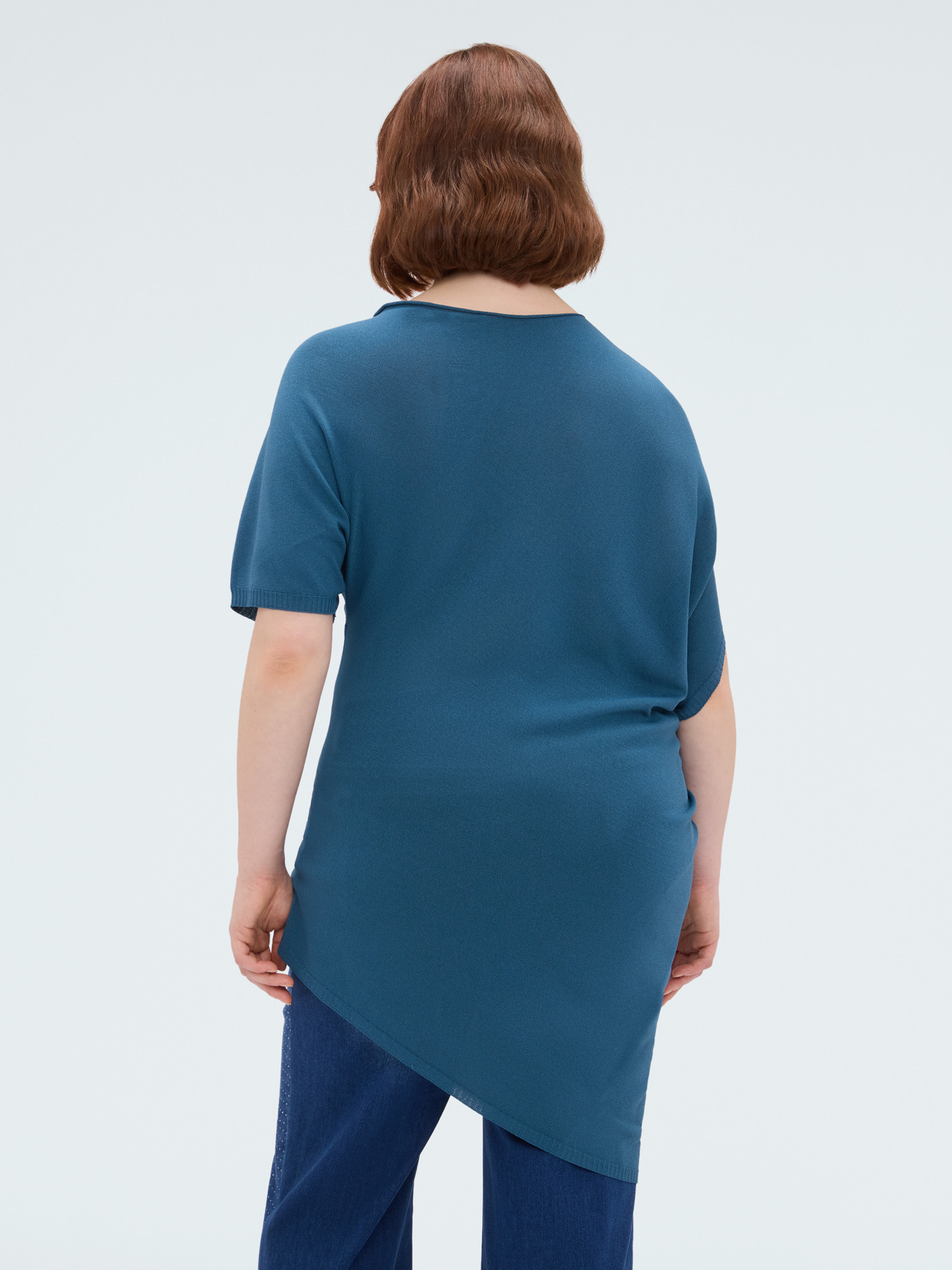 Asymmetrischer Strickpullover aus Viskosemischung image number 1
