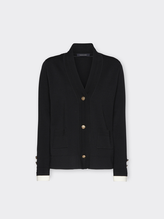 Cardigan misto viscosa