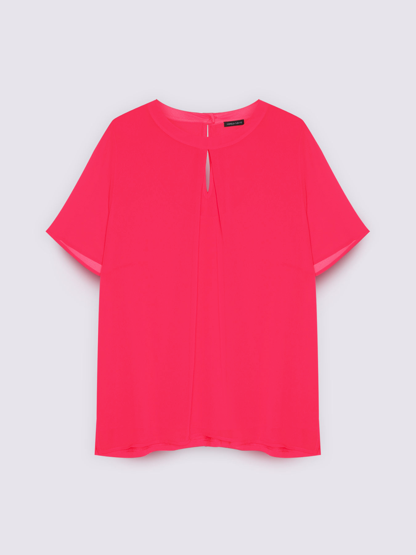 Zweistoff-T-Shirt mit Tropfenausschnitt image number 4