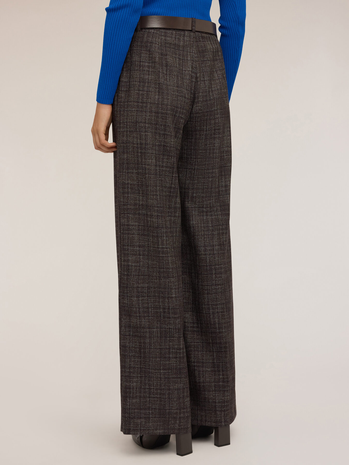 Pantaloni palazzo tinto filo image number 1