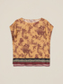 Floral print satin blouse image number 3