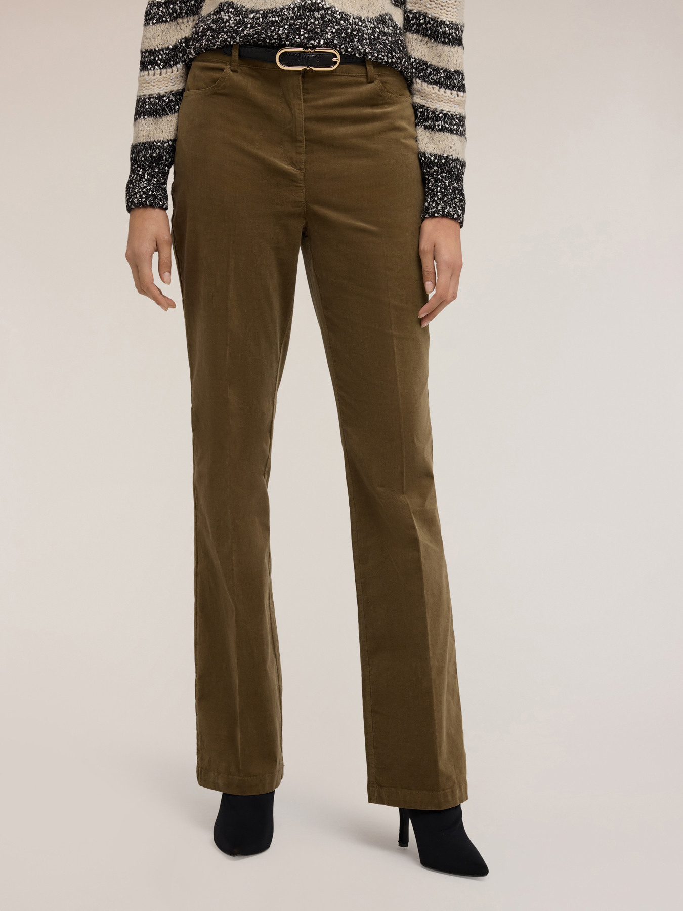 Corduroy flare pants image number 2