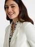 Langer Blazer aus Stretchgewebe mit Knopf image number 3