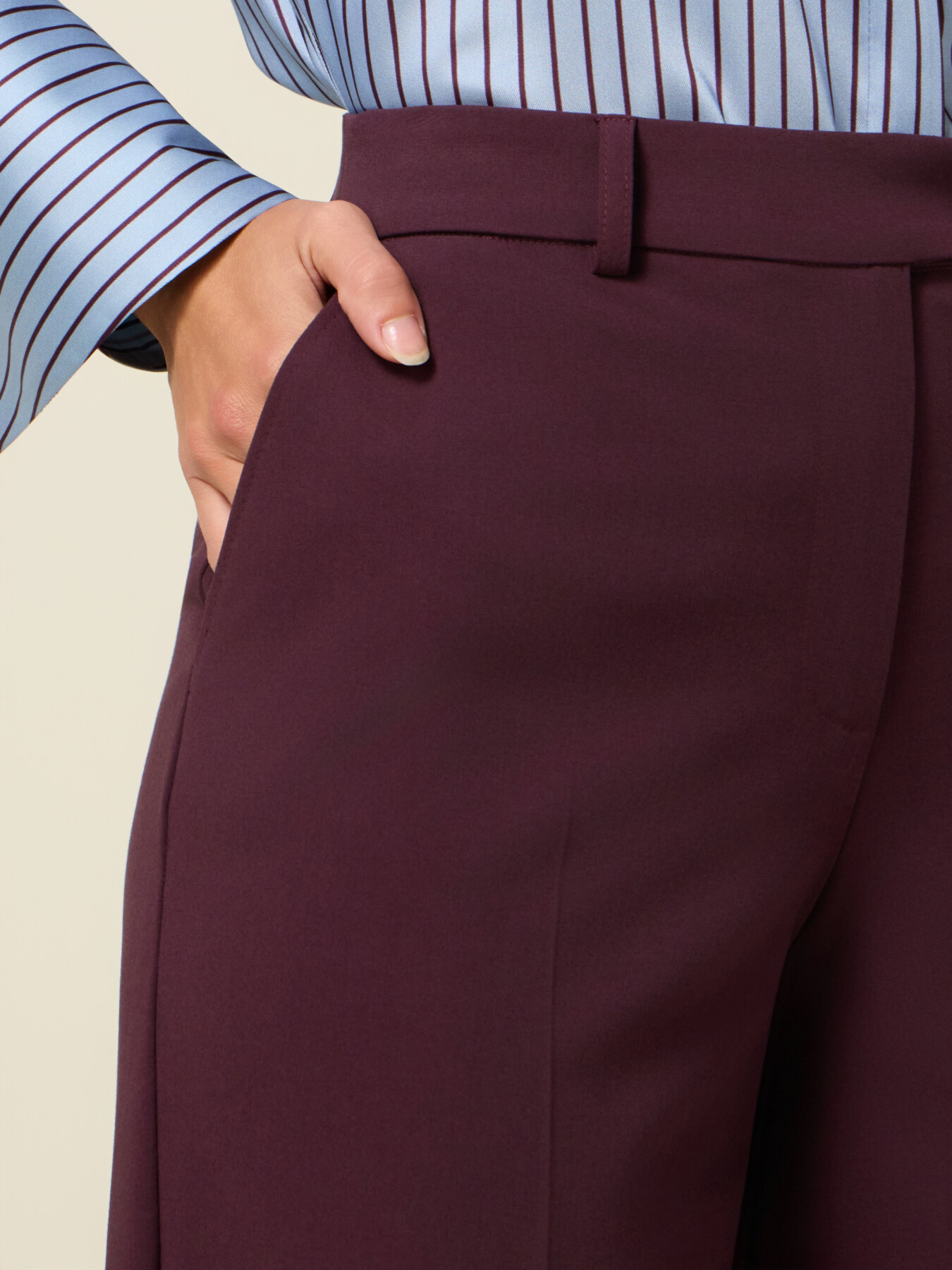 Pantaloni palazzo in poliviscosa image number 2