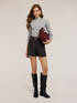 Fitted ribbed turtleneck sweater image number 2