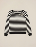 Striped sweater with jewel embroidery image number 3