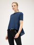 T-shirt with gauze ruffle image number 0