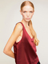 Satin v-neck top image number 2