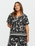 Bluse mit abstraktem Druck image number 2