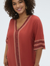 Caftan &agrave; imprim&eacute; ethnique image number 2