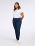 Skinny jeans in dark blue wash image number 6
